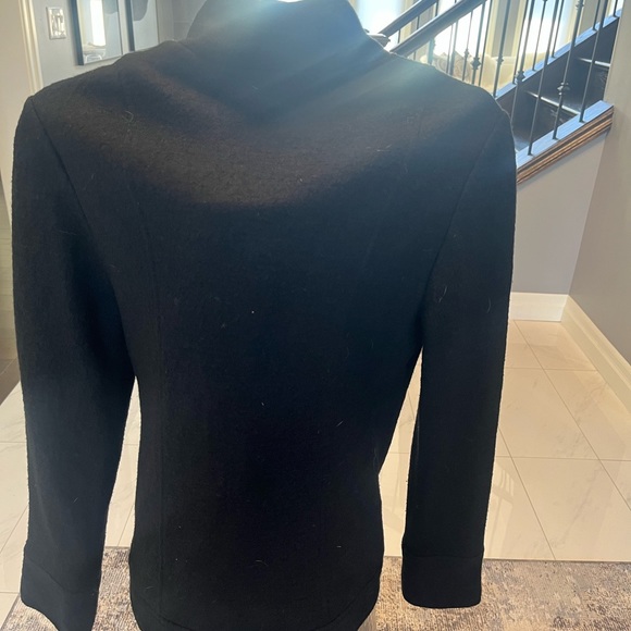 Della Spiga Italy đź–¤wool viscose very tailored black jacket very edgy and trimđź–¤ - Picture 6 of 17